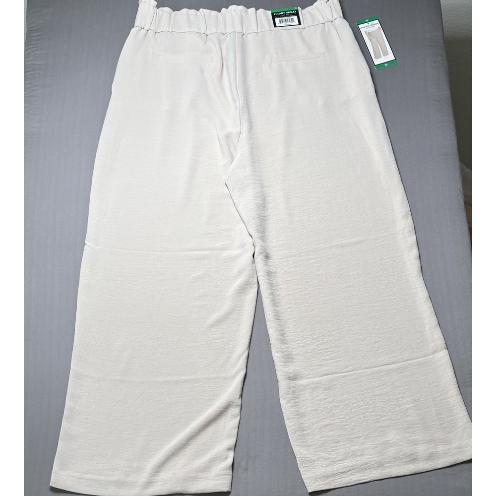 Hilary Radley Women's Wide Leg Crinkle Pants Bundle XL Elastic Pull On Coastal - Picture 2 of 10